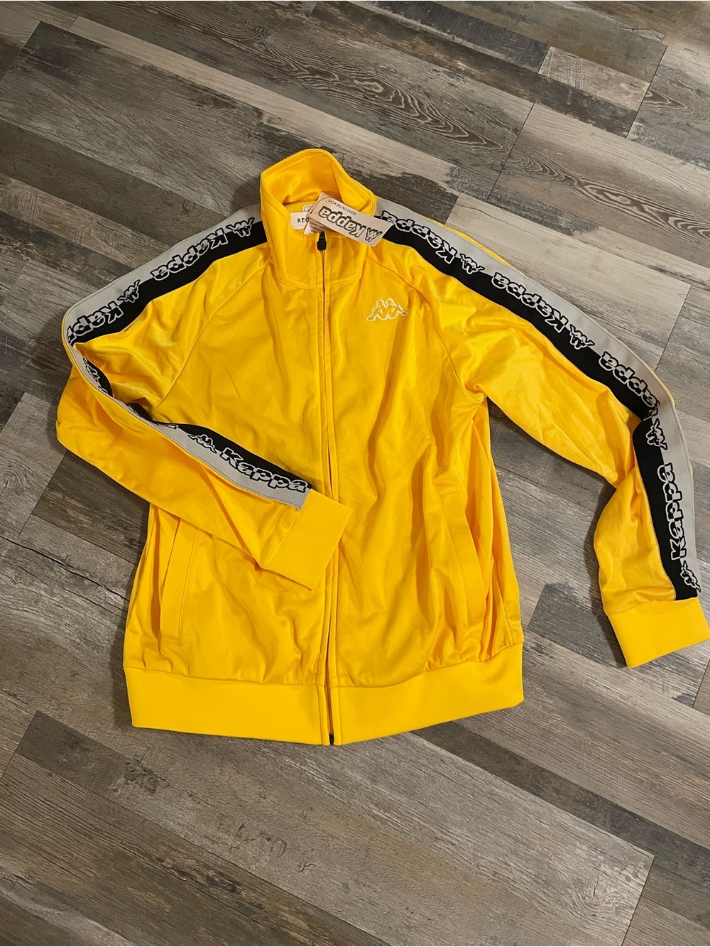 Yellow Kappa Track Jacket XS Nwt